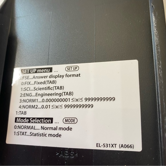 Sharp scientific calculator. EL531- tx. Preowned - Picture 4 of 5